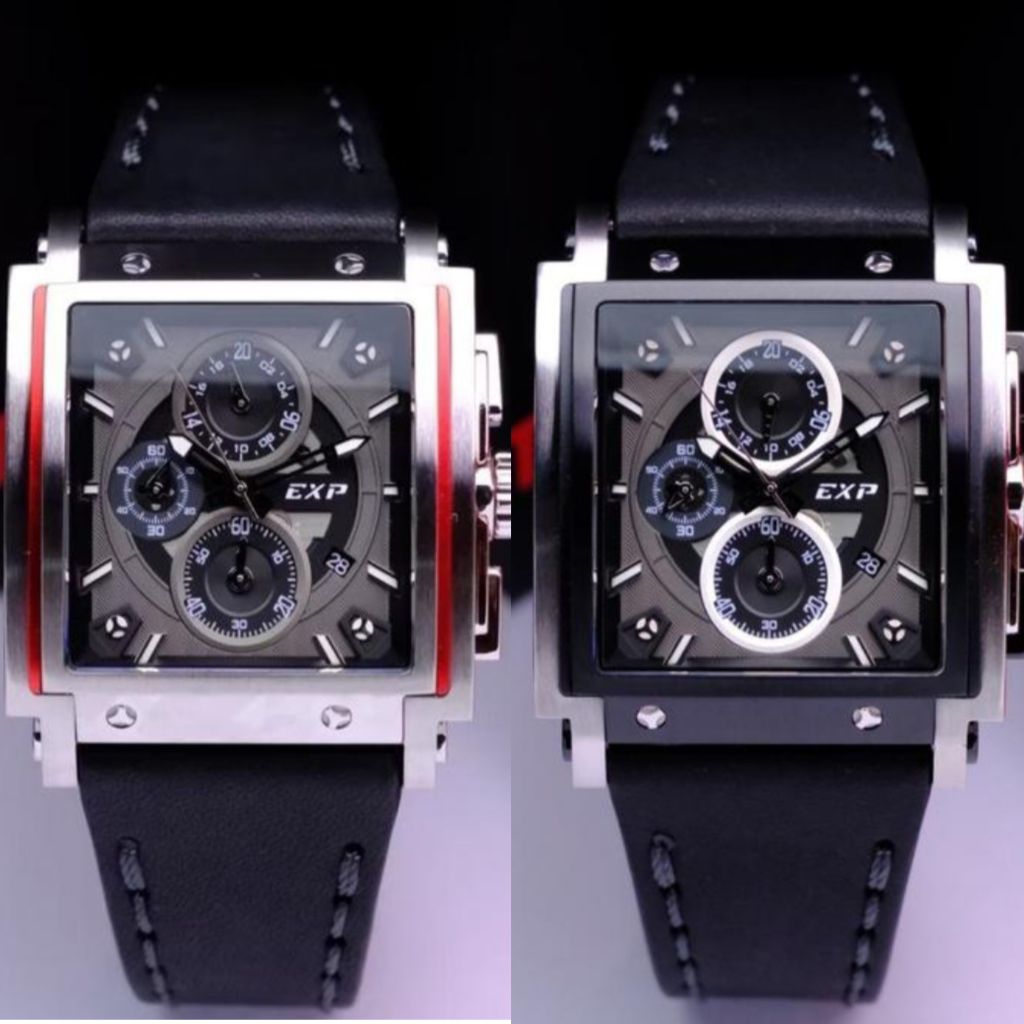 JAM TANGAN PRIA  EXPEDITION E 6731 E 6731 BLACK ROSEGOLD SILVER BLACK