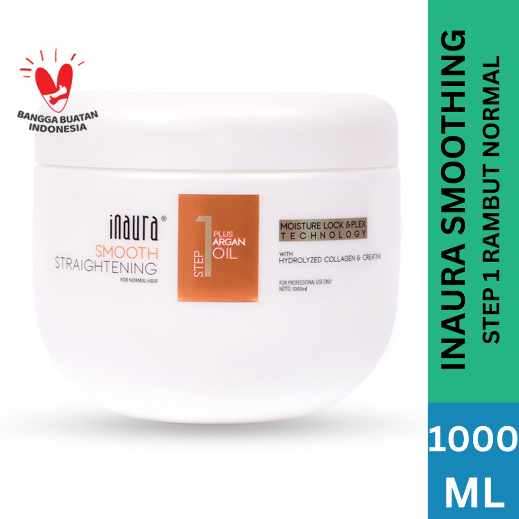 INAURA Smoothing Rambut INAURA  Step 1  Smoothing Rambut  SMOOTH 1000ML