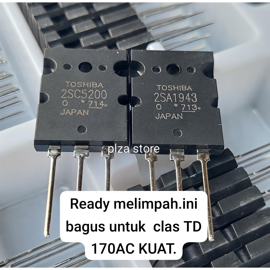 Tr Toshiba 2SA1943 2SC5200 LOT 713 714 kualitas super original mampu untuk power class AB/H/TD Toshi
