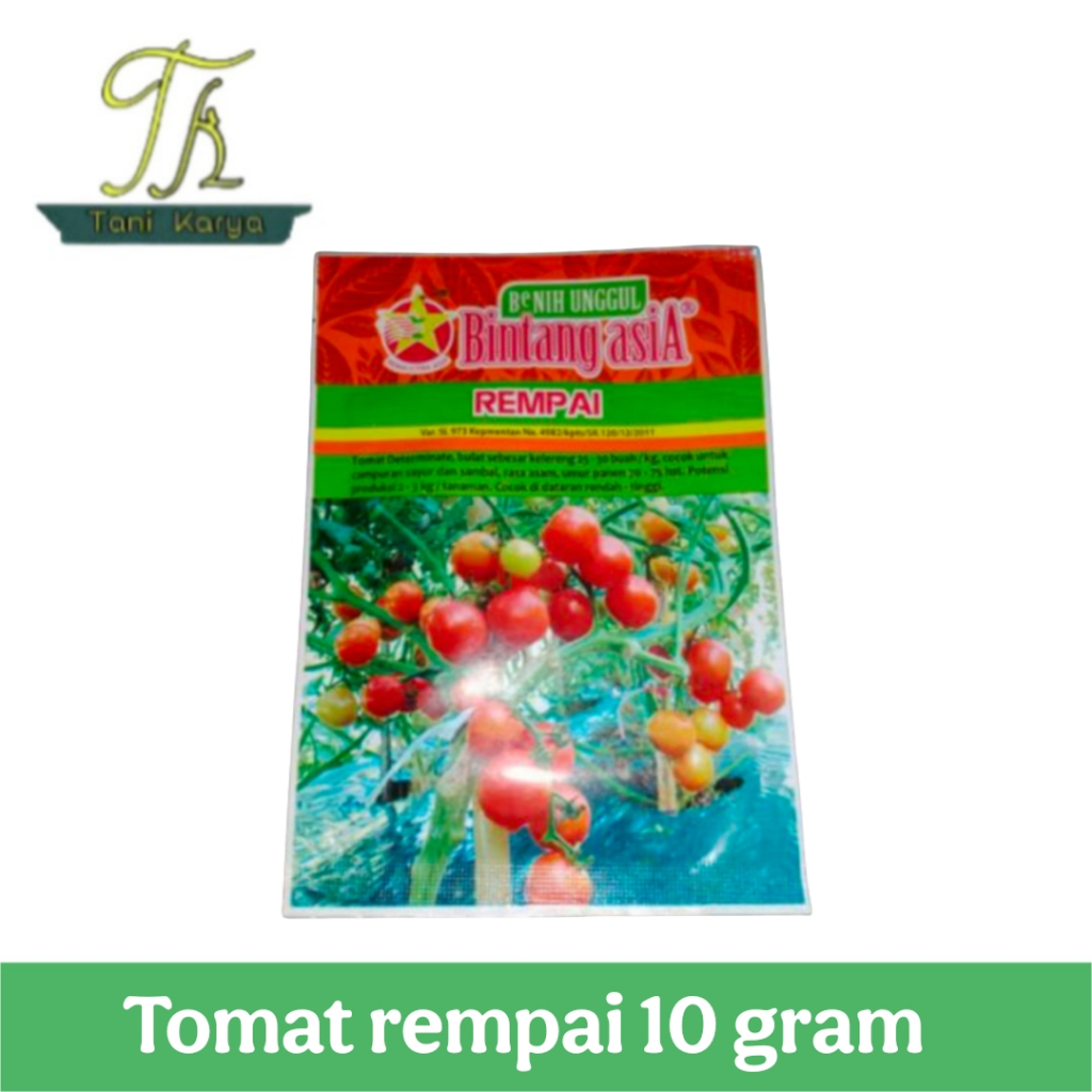 BIBIT/BENIH TOMAT RAMPAI REMPAI 10GR (BINTANG ASIA)