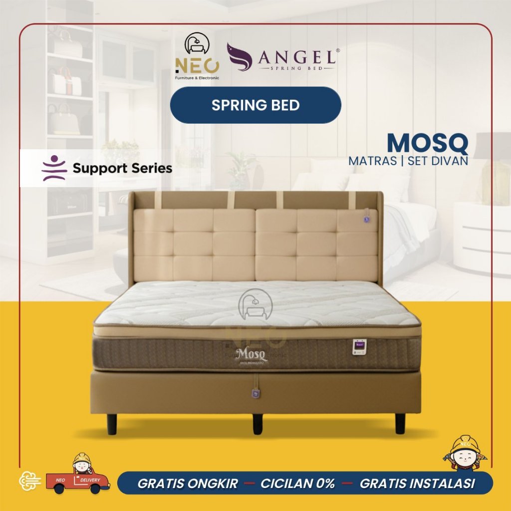 NEO - SPRINGBED ANGEL MOSQ  FULLSET  KASUR AJA  MATRASS ONLY  SET DIVAN RANJANG  TEMPAT TIDUR  KING 