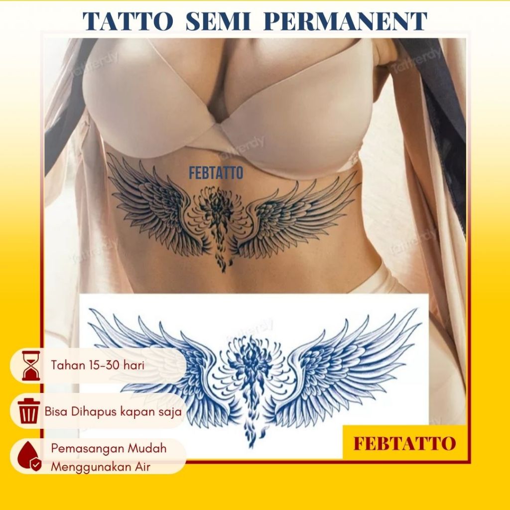 FRUIT INK Temporary Tattoo Full Chest Semi Permanent Motif Aesthetic Tattoo Temporary Tattoo Sticker