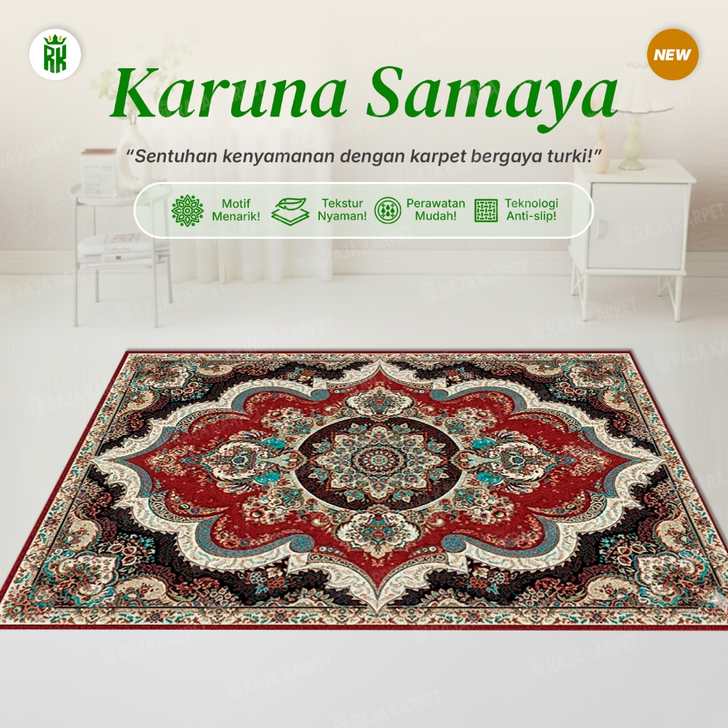 RAJA KARPET - [127-144] Karpet Lantai Permadani 3 Ukuran Karpet Turki Karpet Ruang Tamu Ambalan Jumb