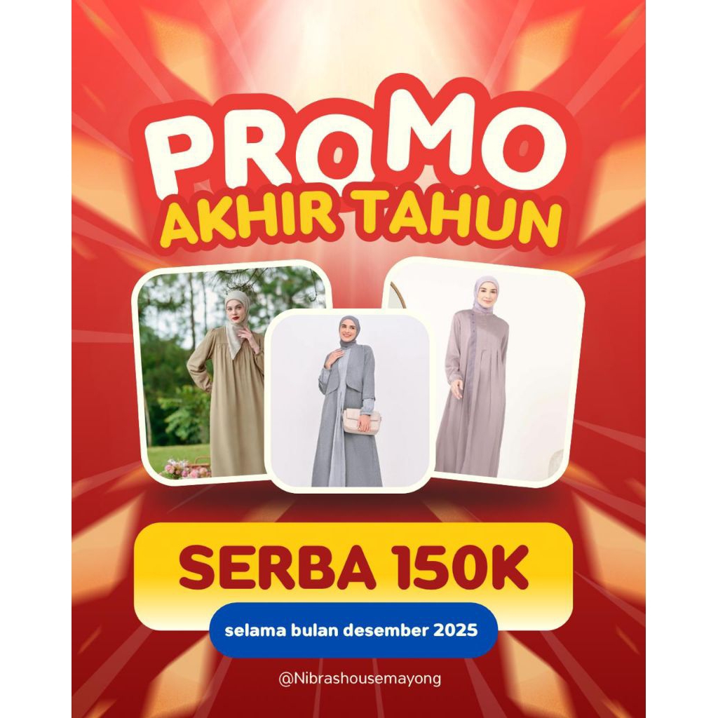 PROMO DISKON SERBA 150K // COD // DISKON AKHIR TAHUN // NIBRAS PROMO