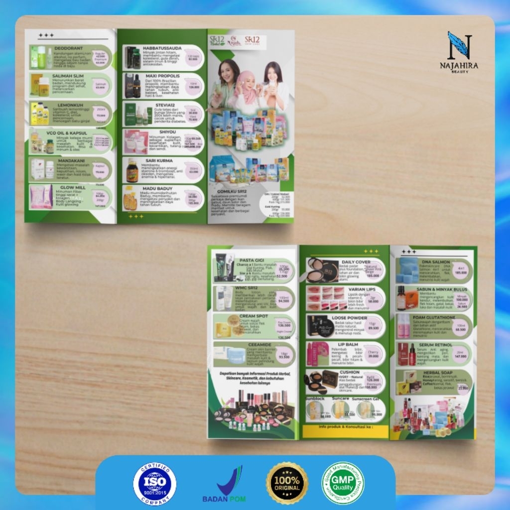 BROSUR SR12 BOLAK BALIK LIPAT 3 | BROSUR A4 | BROSUR SKINCARE HERBAL MAKE UP SR12