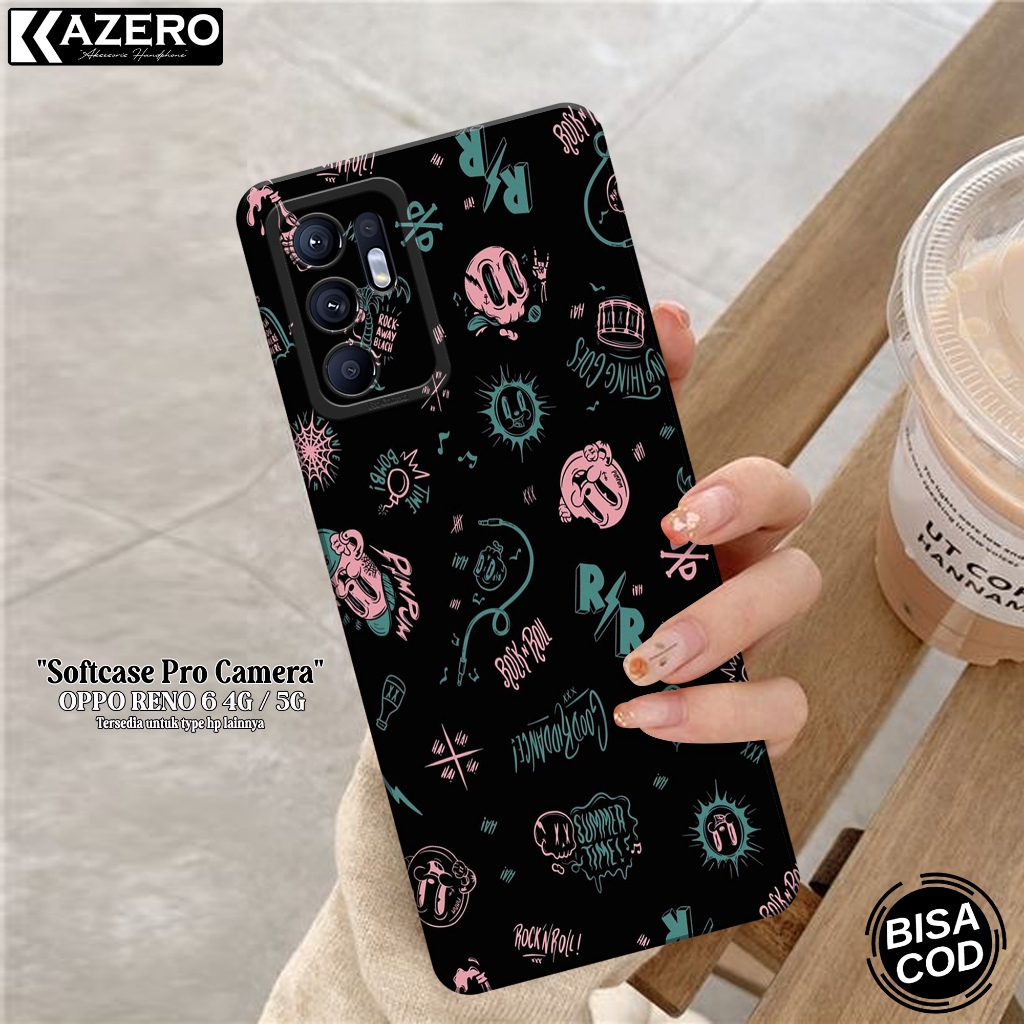Kesing OPPO RENO 6 4G / 5G Fashion Case Aesthetic Softcase OPPO RENO 6 4G / 5G Silikon Pro Camera Ca