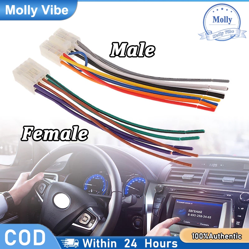 Soket Audio Head Unit Mobil Male Female 150mm Toyota Avanza Innova Daihatsu Xenia