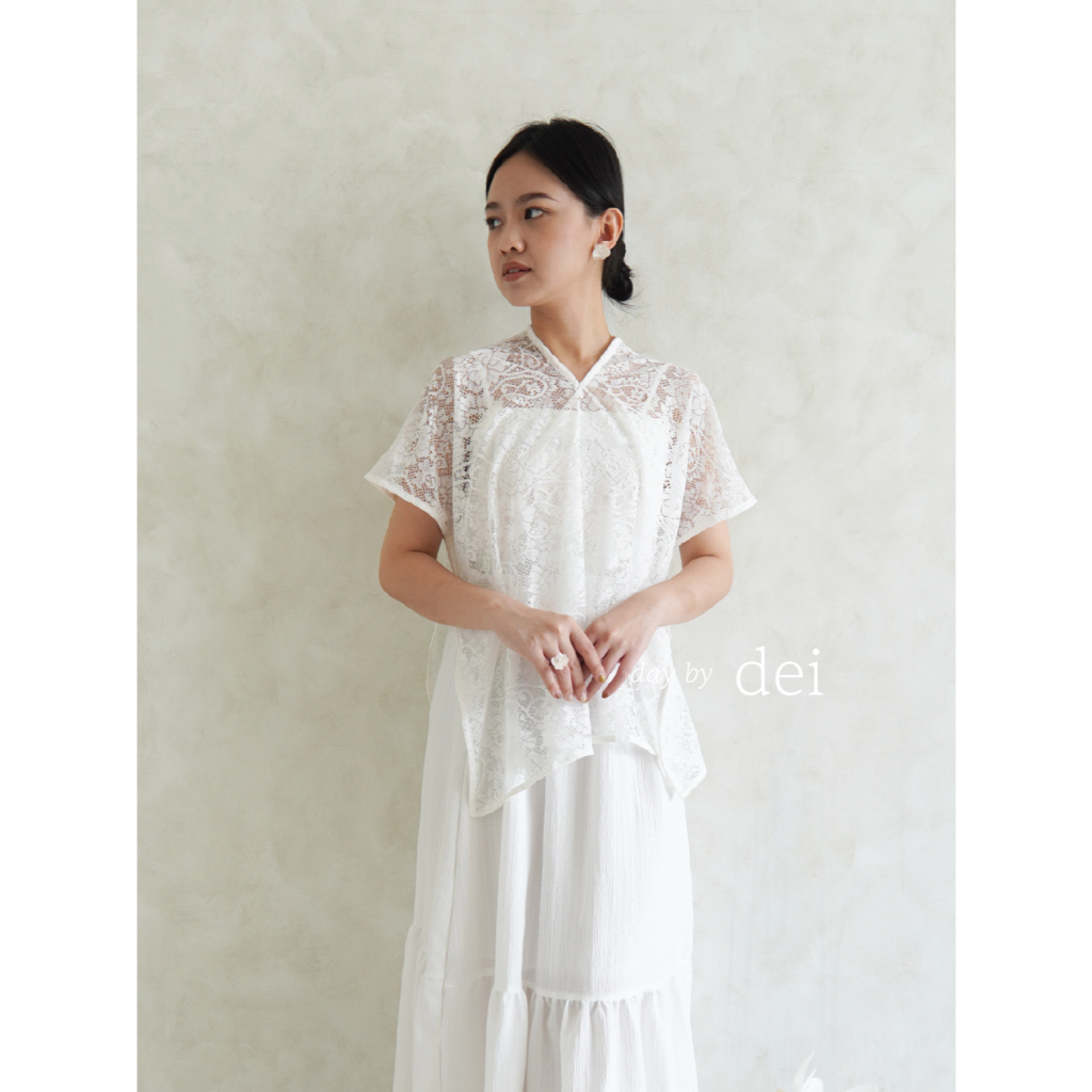 Daybydei - Sera Top | Atasan Brokat Lace, Wedding / Atasan Pesta