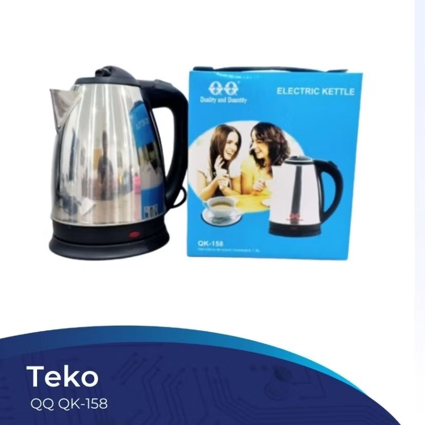 TEKO LISTRIK QQ Air Panas 1.8lt Auto Stop Pemanas Air Rebus