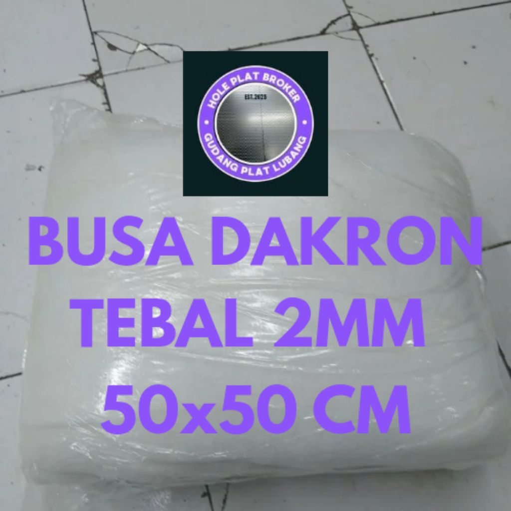 50x50cm Busa Dakron Tebal 2mm (Warna putih) Busa Box Speaker,Busa Peredam Suara,Busa Peredam Box Spe