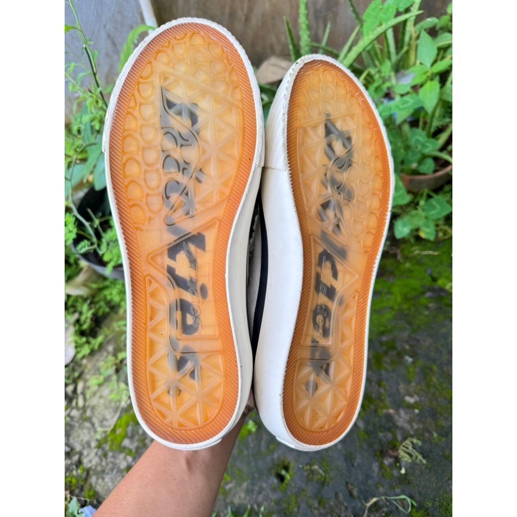 sepatu dickies putih tapak bening