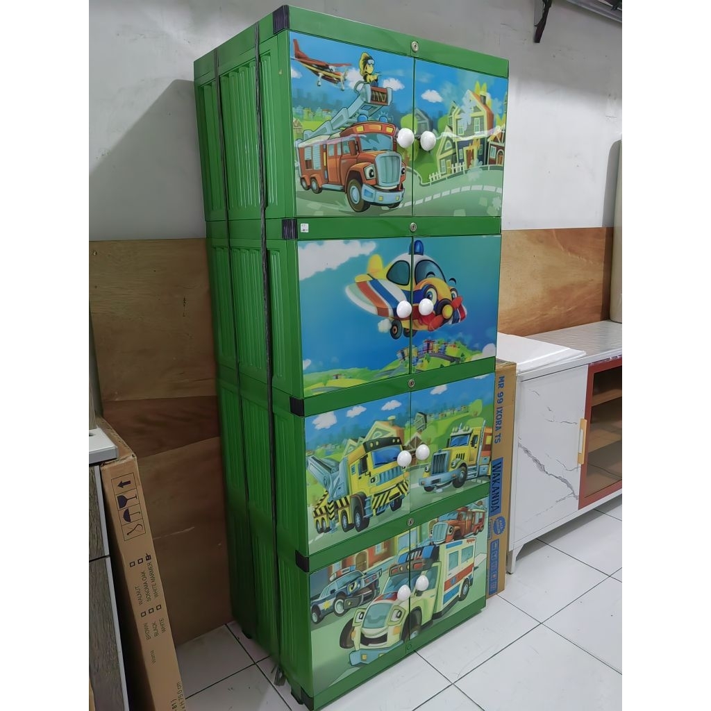 Lemari plastik 4 tingkat