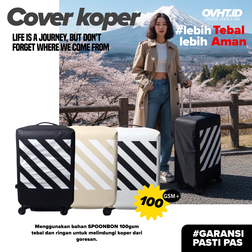 OVHT.ID sarung koper cover koper off_white