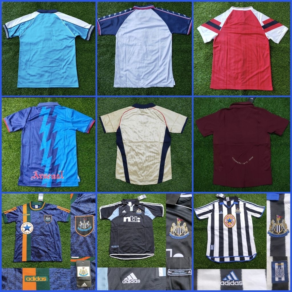 JERSEY BOLA RETRO LIGA INGGRIS HOME AWAY 3RD THIRD 1994 1995 1996 1997 1998 1999 2000 2001 2002 2005