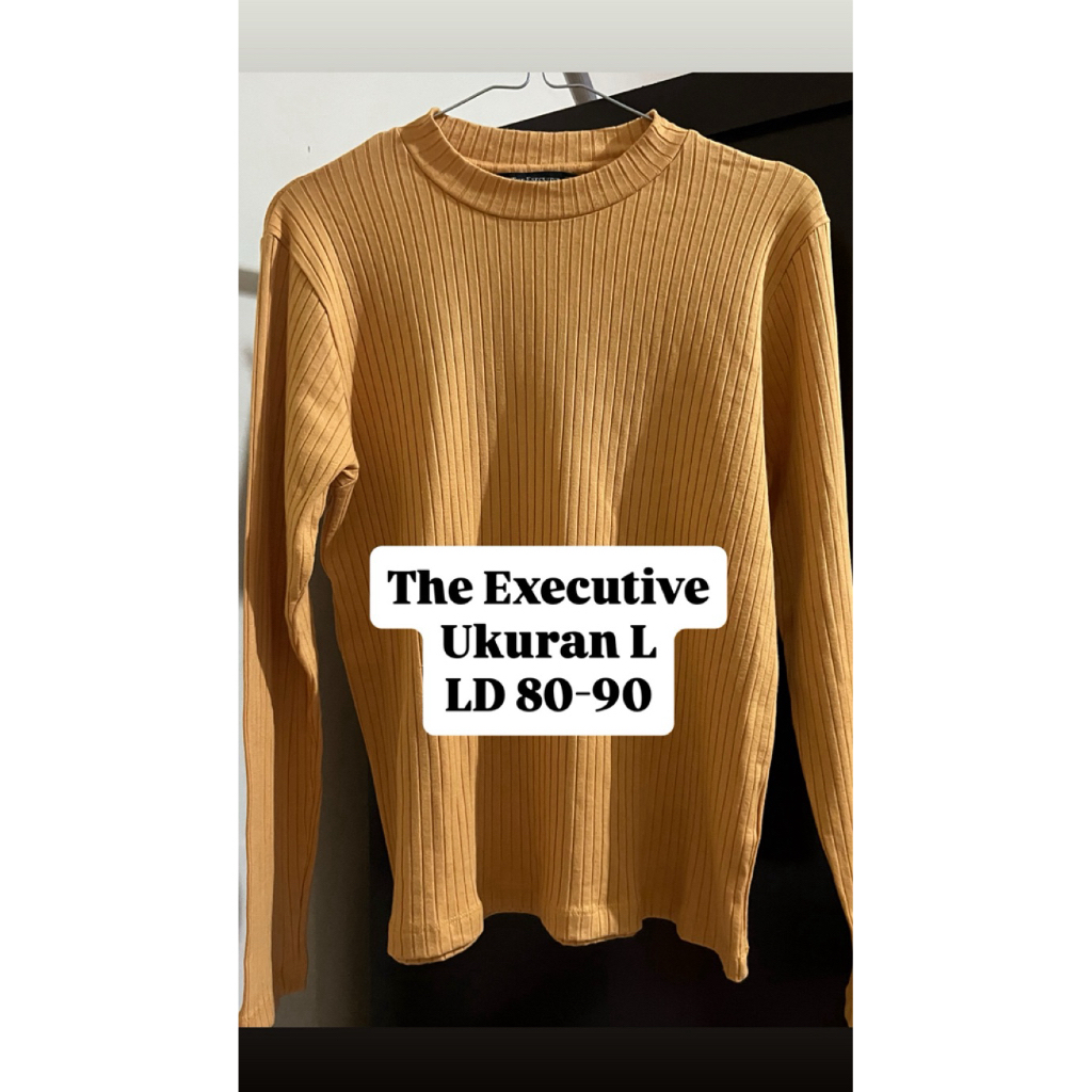 The Executive kaos kuning panjang preloved