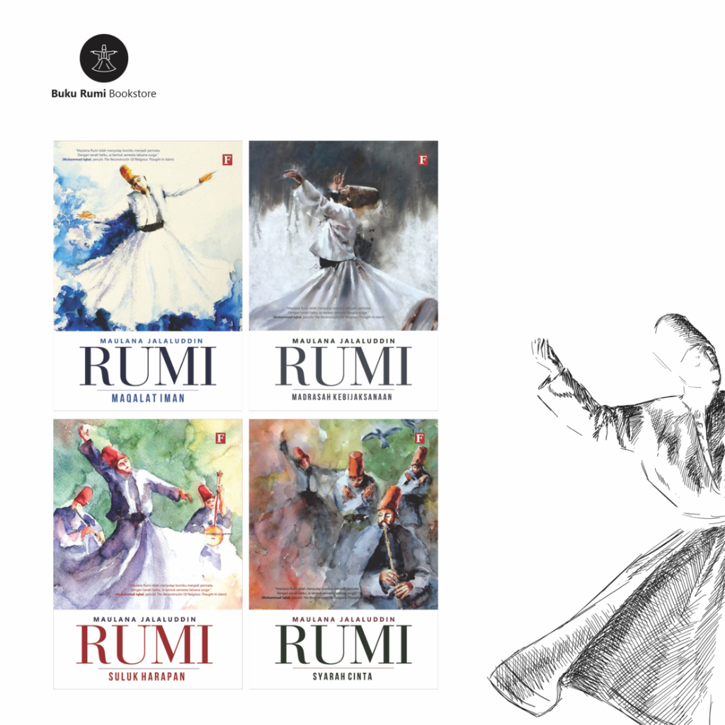 Buku PAKET SYAIR CINTA RUMI - Jalaluddin Rumi (Original)