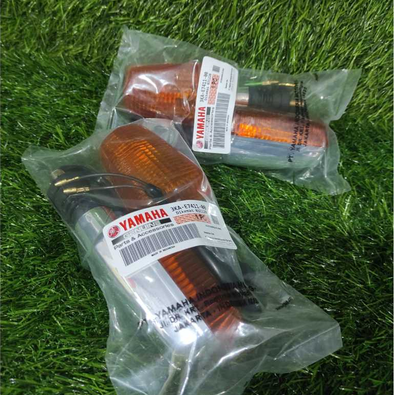 Lampu Sein Sen RX King 2004 New Chrome Mika Yamaha Original Lostpack (2 Pcs)