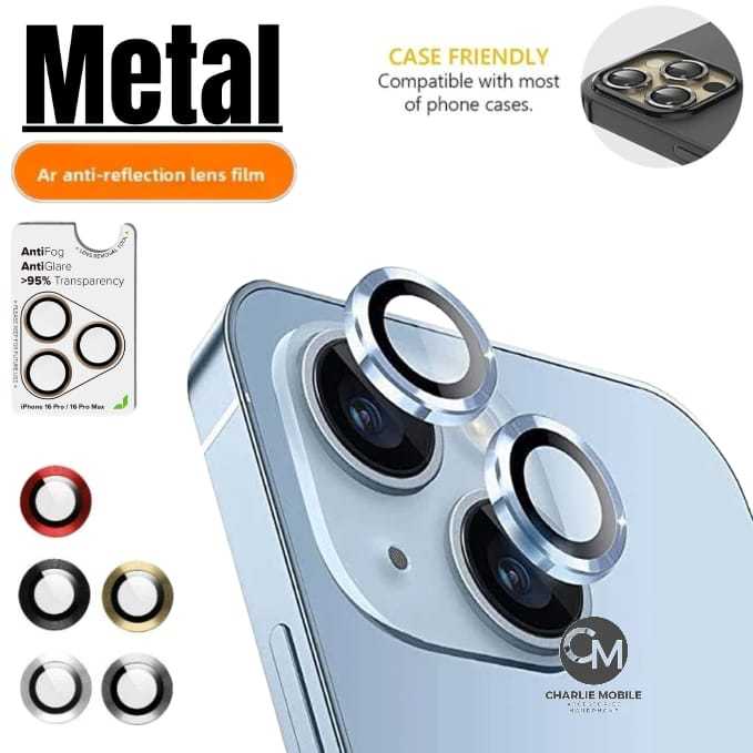 Ring pelindung kamera metal lens protector camera Anti Reflective dan Anti Fog for iPhone 12 12 Mini