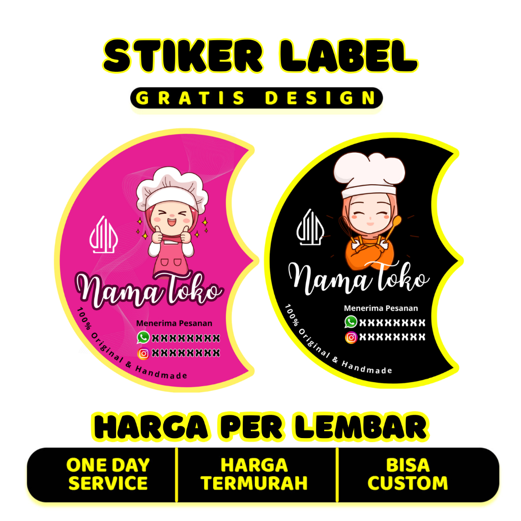 STIKER LABEL KUE / STIKER LABEL TOPLES COOKIES / STICKER LABEL / STIKER CUSTOM / STIKER / LABEL / ST