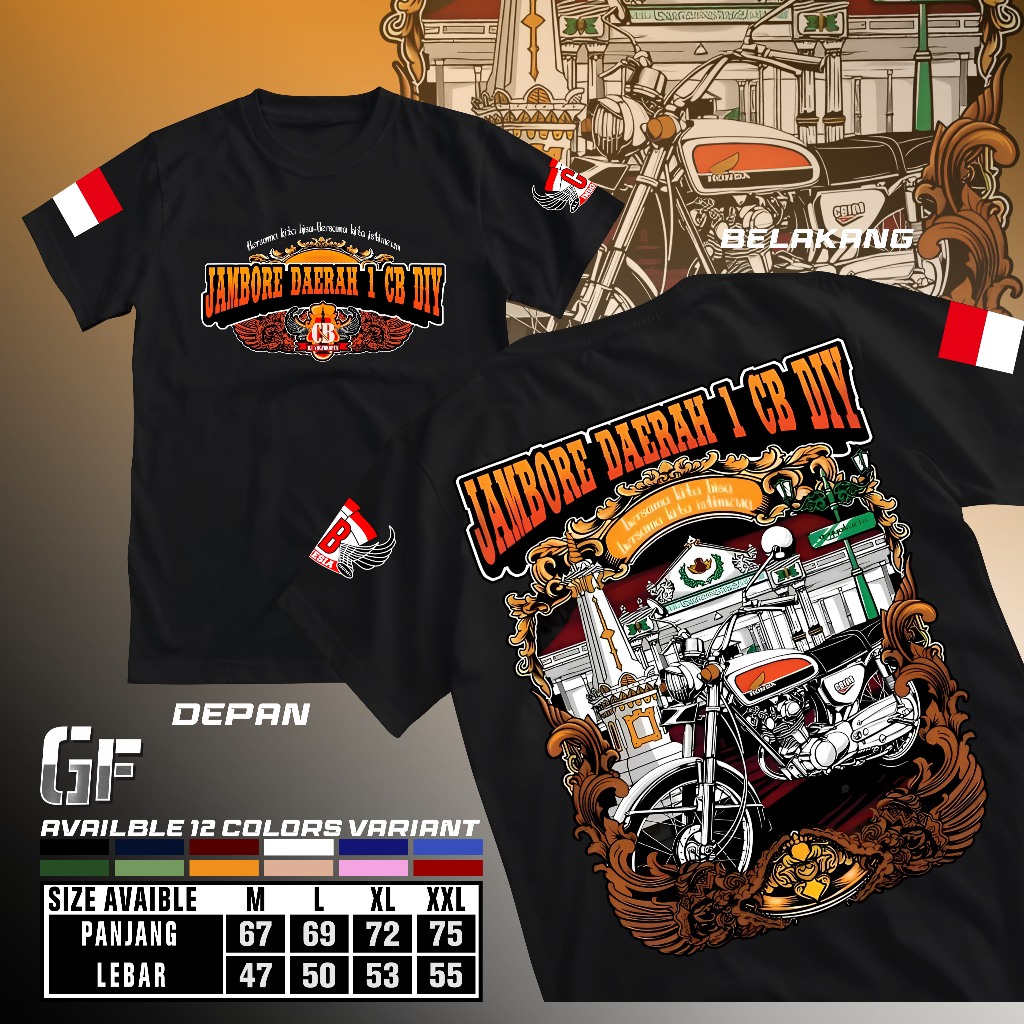 Kaos Acara JAMBORE DAERAH 1 CB DIY JOGJA