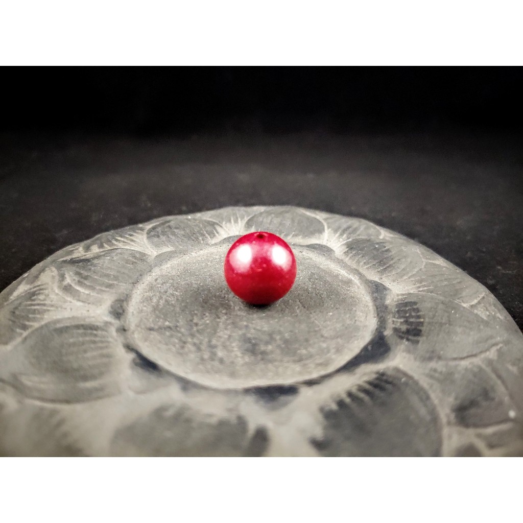 Batu Bead ZhuSha Cinnabar HQ 12mm C461