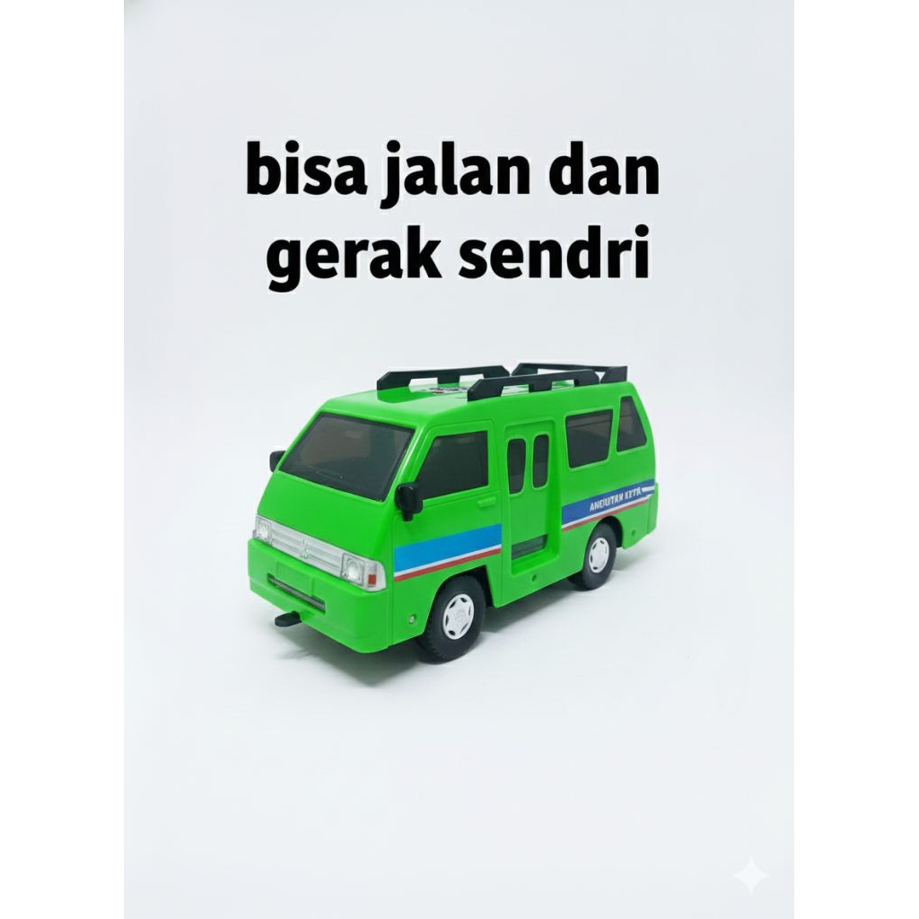 mainan anak mobil angkot kota bisa berjalan dan gerak sendiri (jsp M-02)