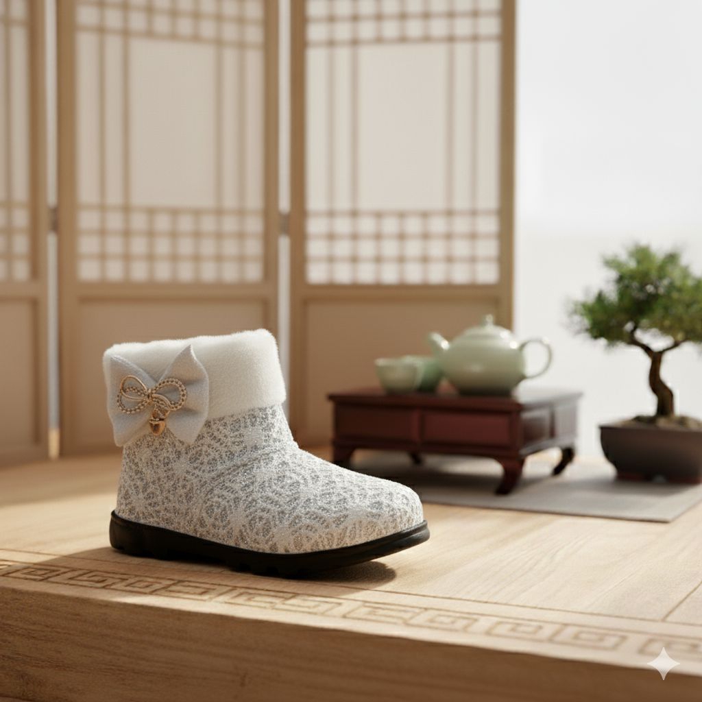 SEPATU BOOT ANAK PEREMPUAN SEPATU BOOT BRUKAT ANAK ANAK TERBARU