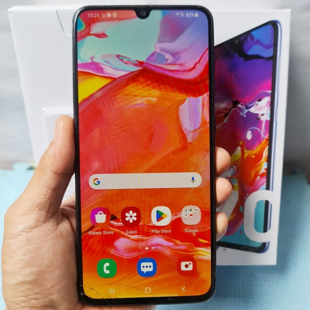 Hp Samsung A70 Second 6/128 Eks Resmi Sein Original