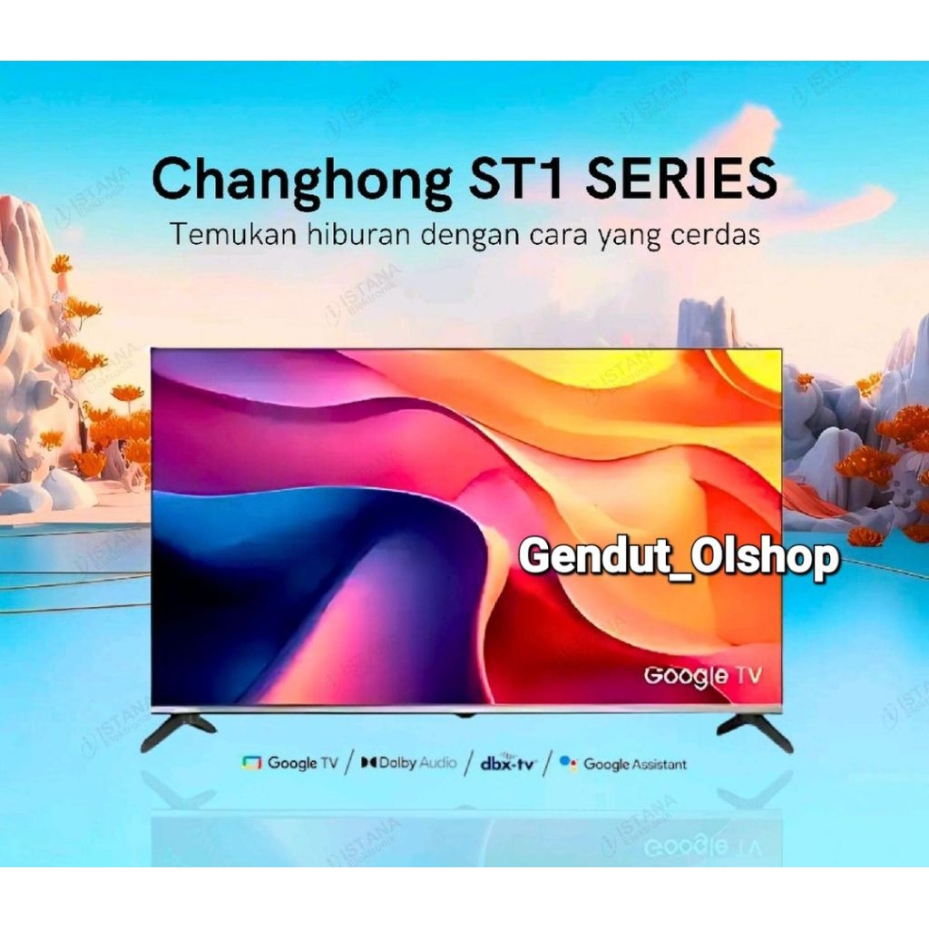 (Khusus Wilayah Kota Palembang)CHANGHONG LED SMART ANDROID GOOGLE TV 43 INCH L43ST1,Smart Android Go