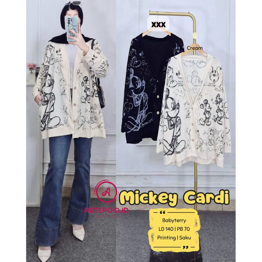 cardigan wanita terbaru bahan babytery premium ld 140