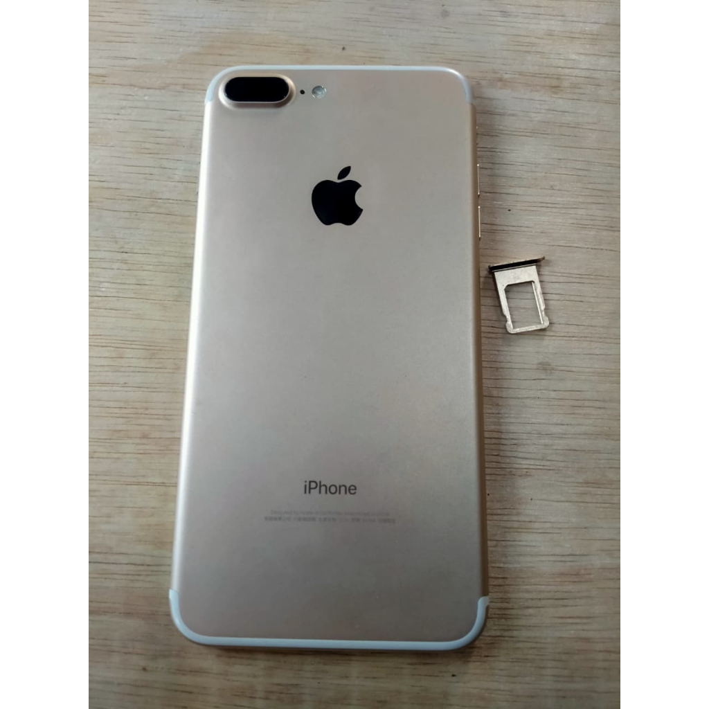 HOUSING IPHONE 7 PLUS BEKAS ORI - LENGKAP FLEXIBLE CAS, SIM TRAY DAN FLEXIBLE TOMBOL