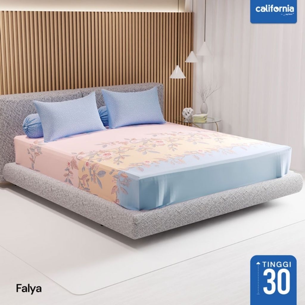 Sprei California king 180x200/ 160x200 Tinggi 30 cm/ sprei Tinggi 30 terbaru