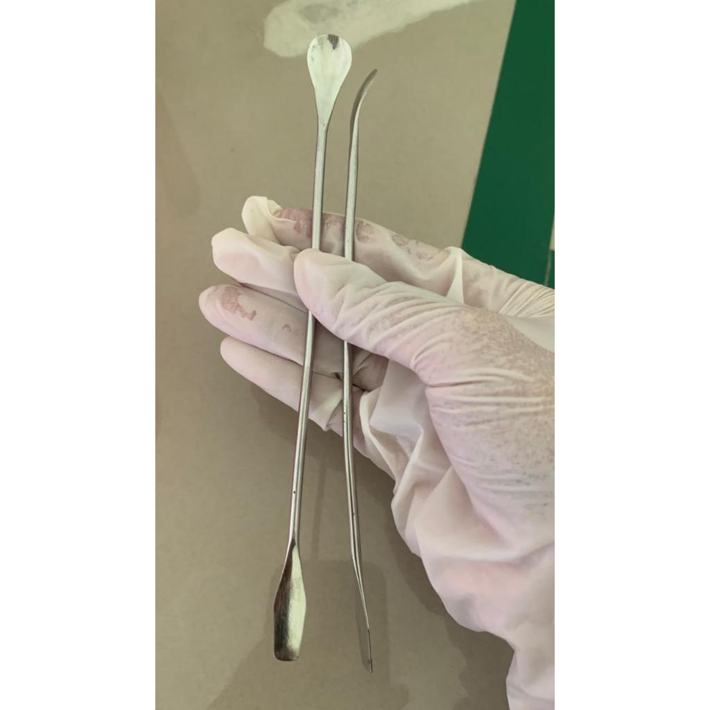 Spatula Stainless Steel with Spoon/Sendok Besi Lab 2pcs