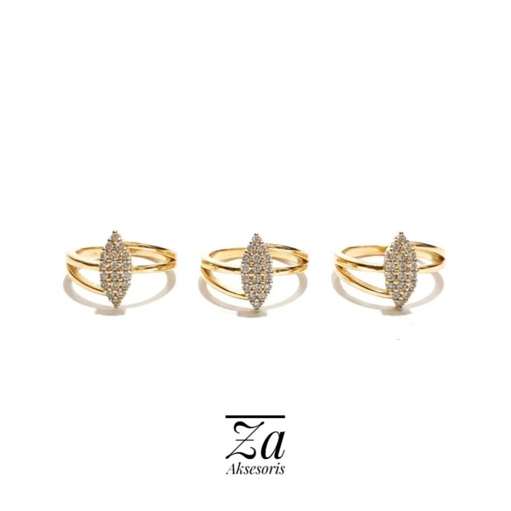 Cincin Xuping Permata Lapis Emas