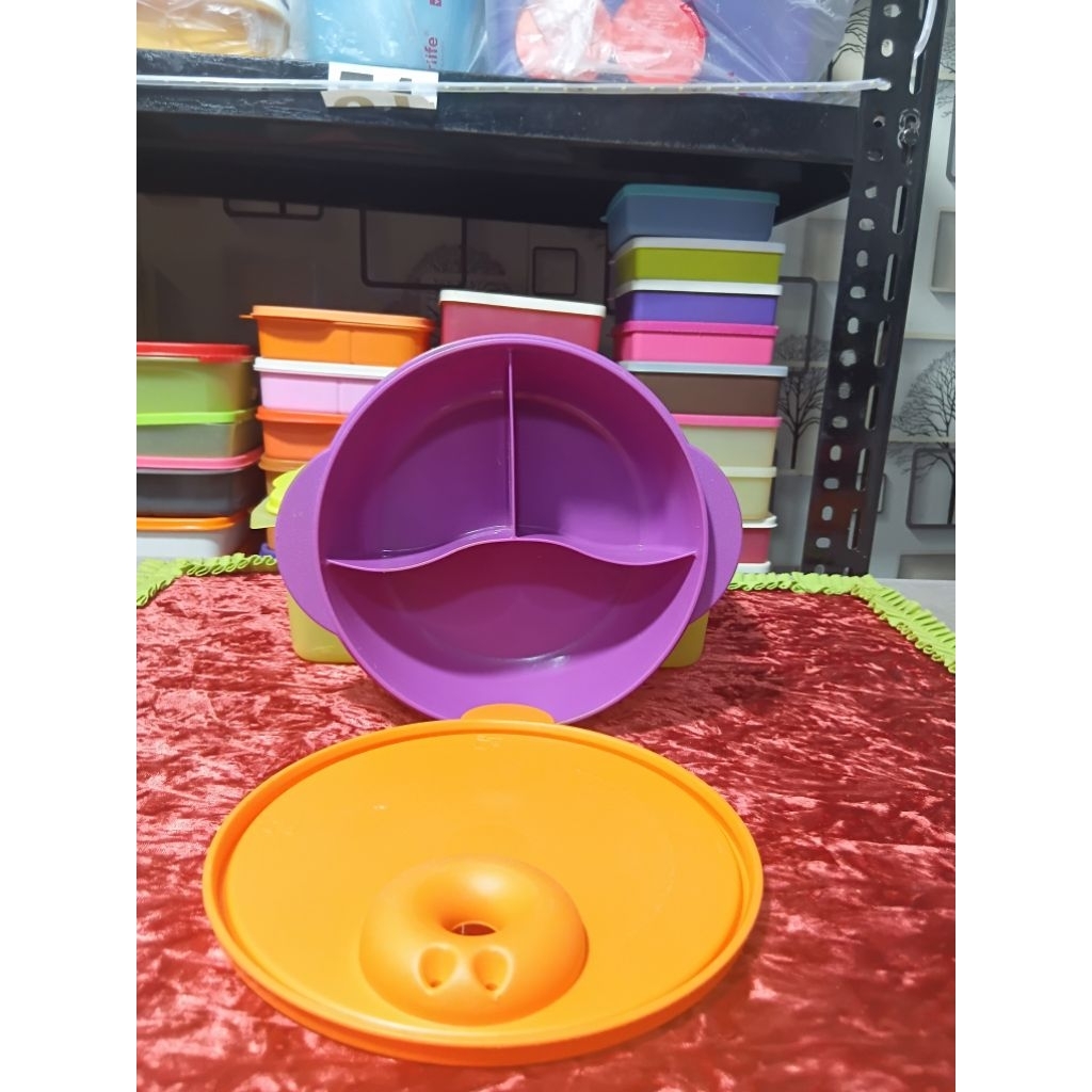 second tupperware crystalwave soup bowl tempat makan cwl dewasa sekat ukuran : 1 liter (tanpa katub)