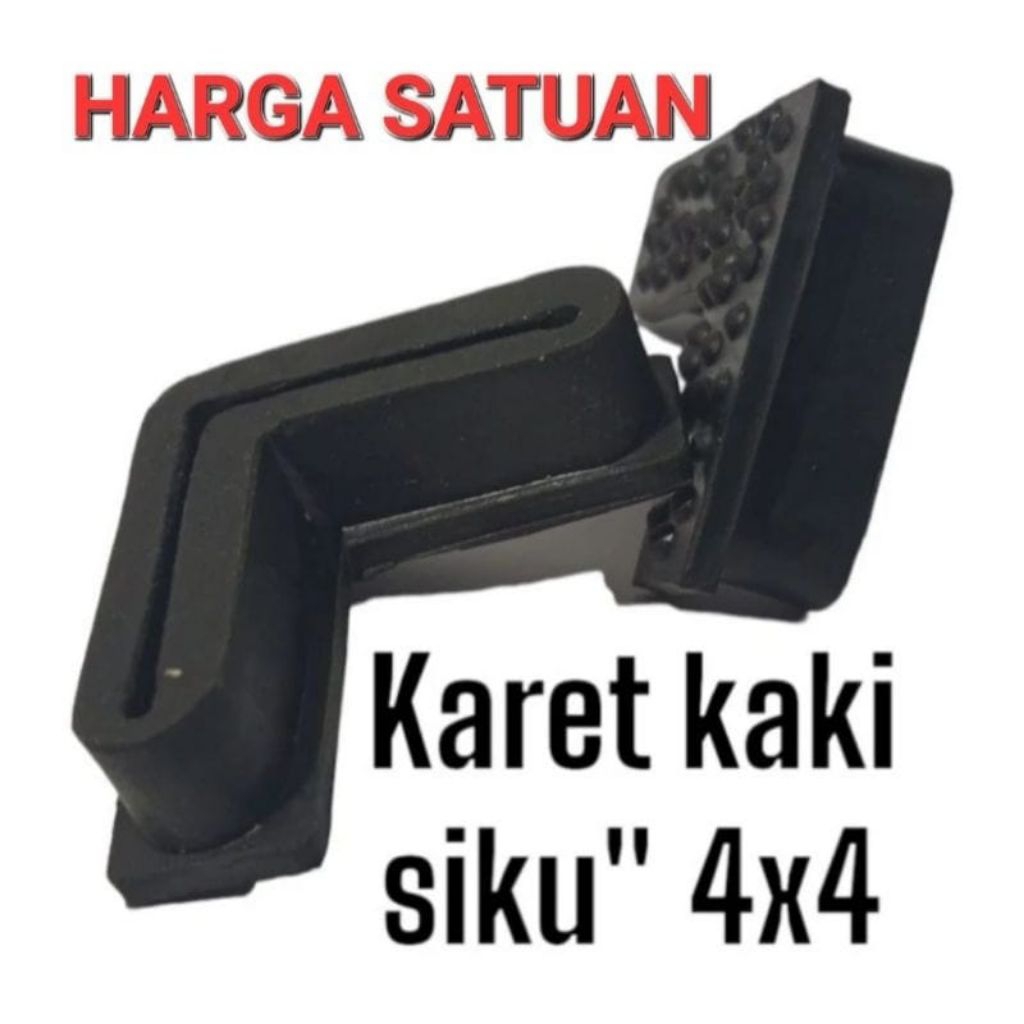 KARET siku BESI 4X4 KARET siku Lubang Tebal