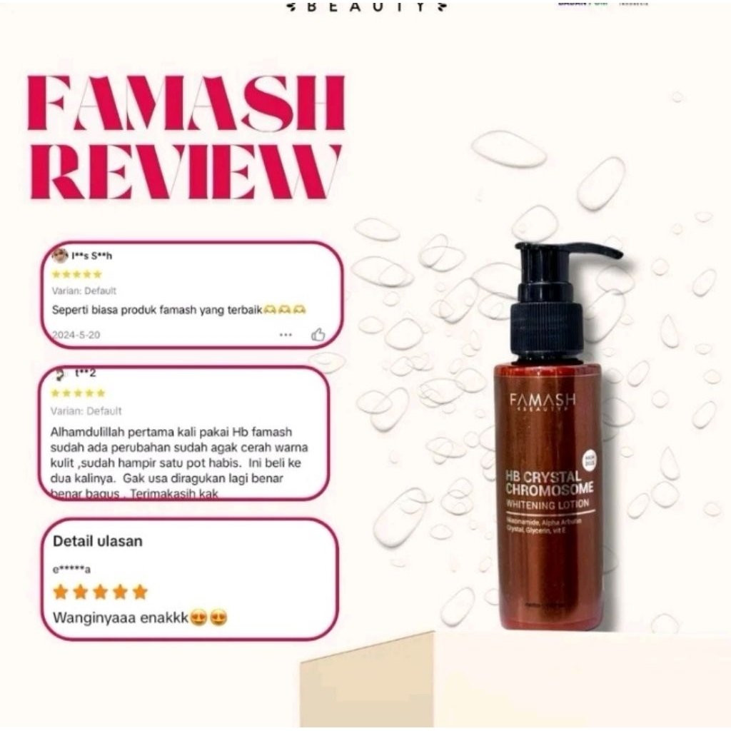 HB CRYSTAL WHITENING BOOSTER CROMOSHOME DOUBLE STRONG 100gr BY FAMASH BEAUTY