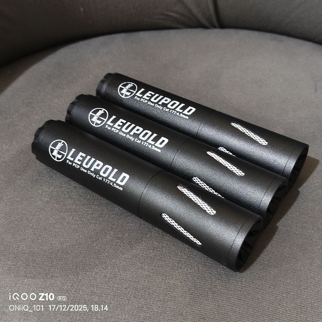 Peredam CNC LEUPOLD Od 32 panjang 16 Cm
