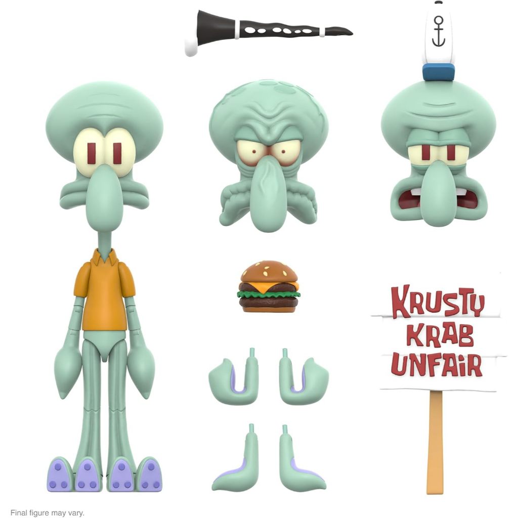 Super7 ULTIMATES Spongebob Squarepants Squidward - 7" Spongebob Action Figure