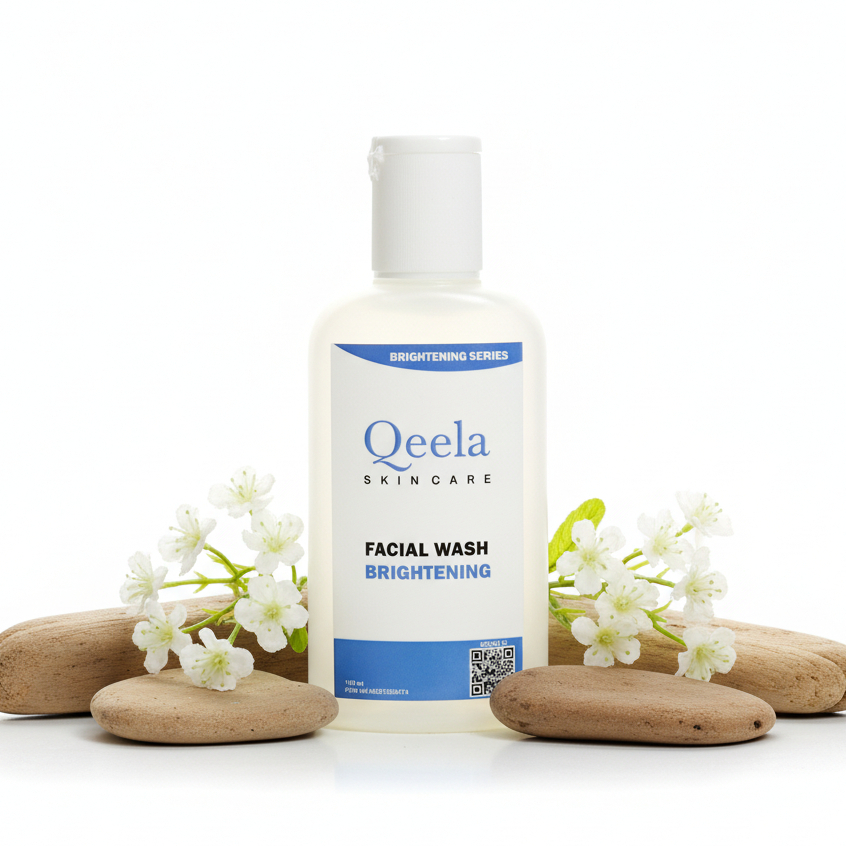 Qeela Skincare - SABUN PENCERAH WAJAH & FLEK HITAM BPOM / Facial Wash Brightening / SABUN MUKA