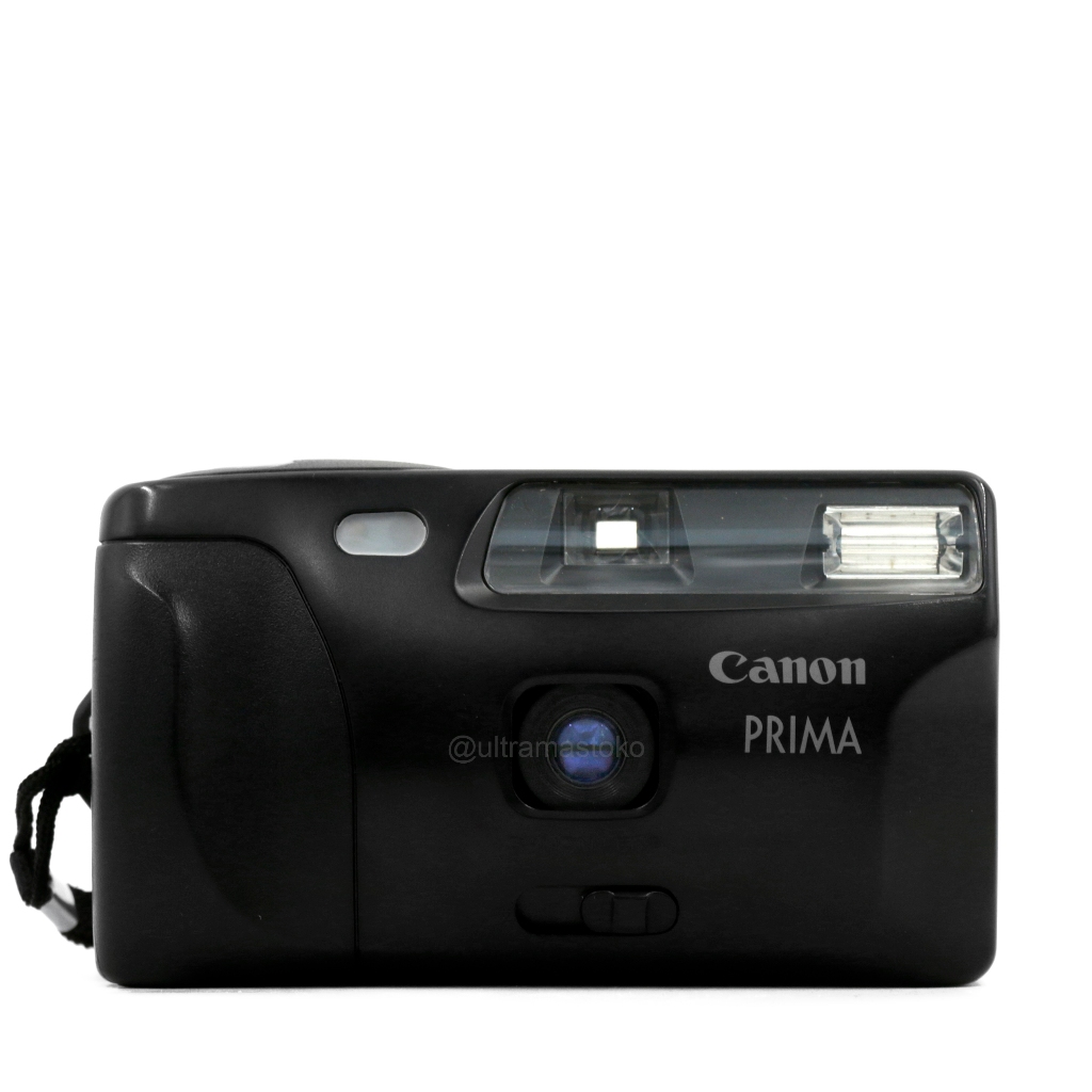 Kamera Film Analog Canon PRIMA Junior Hi - Point & Shoot 35mm Fokus Tetap Gulung Otomatis