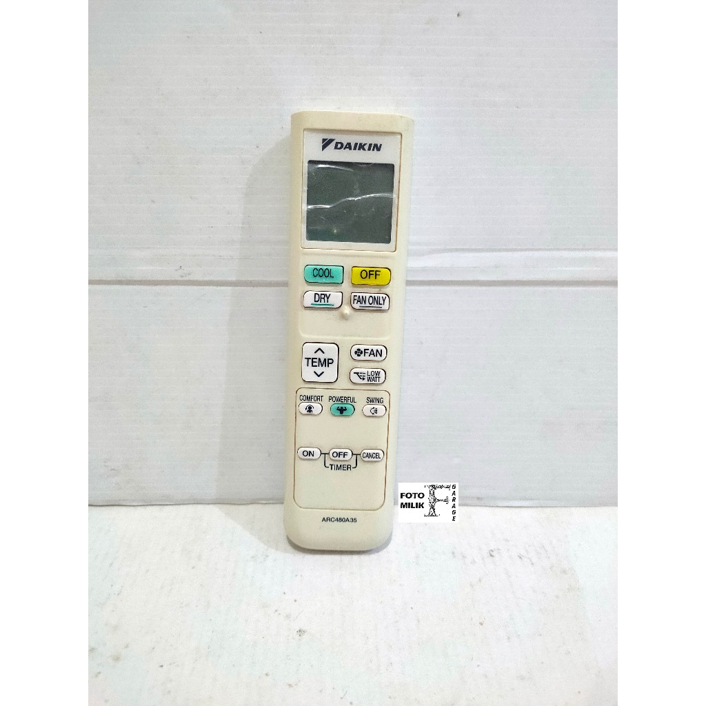 Remote Remot AC Daikin 480A35 Thailand Inverter Multi S Second Original