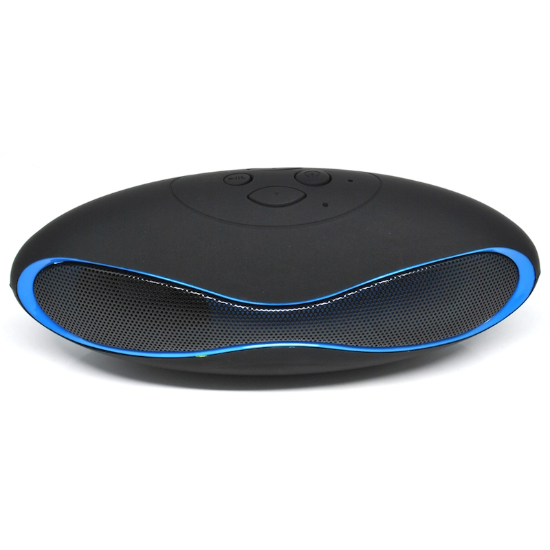 Mini Portable Bluetooth Speaker X6U Biru - Bass Kuat & Desain Unik untuk Outdoor - Kualitas Suara Te