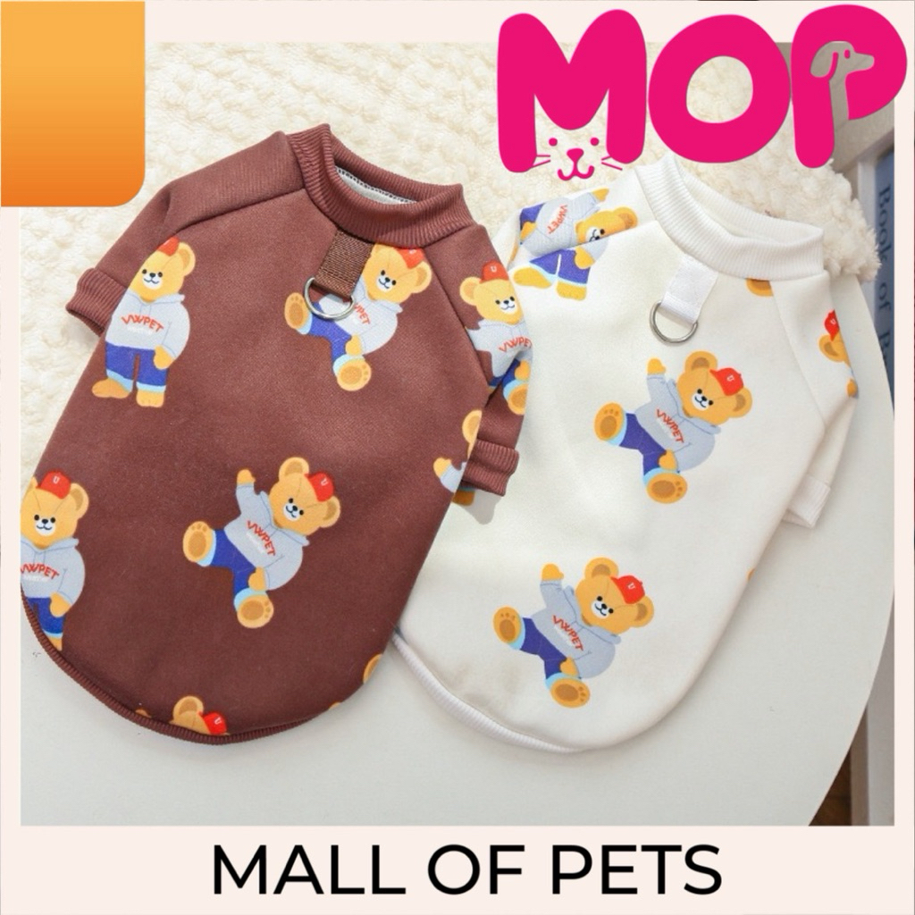 Kaos anjing kucing Teddy Bear