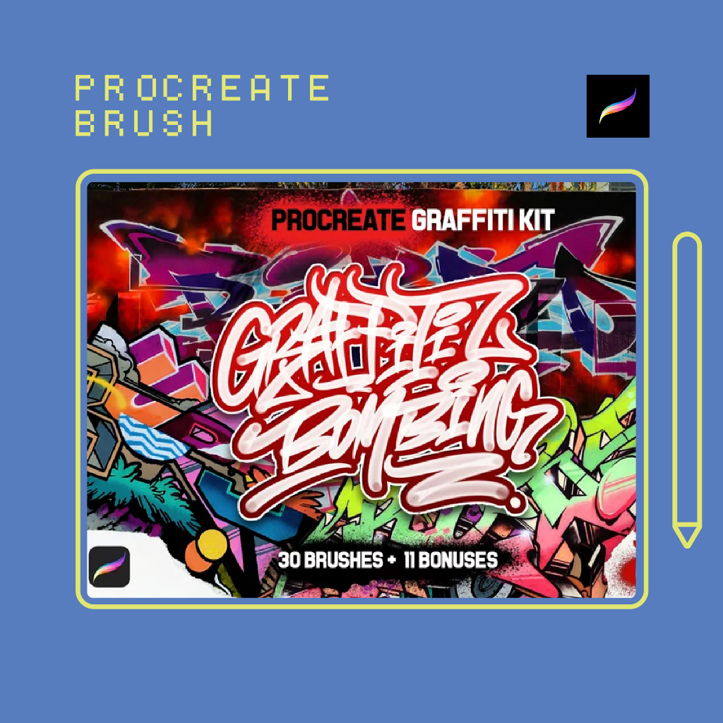 Procreate Brush - DDGN Graffiti Bombing Brushes
