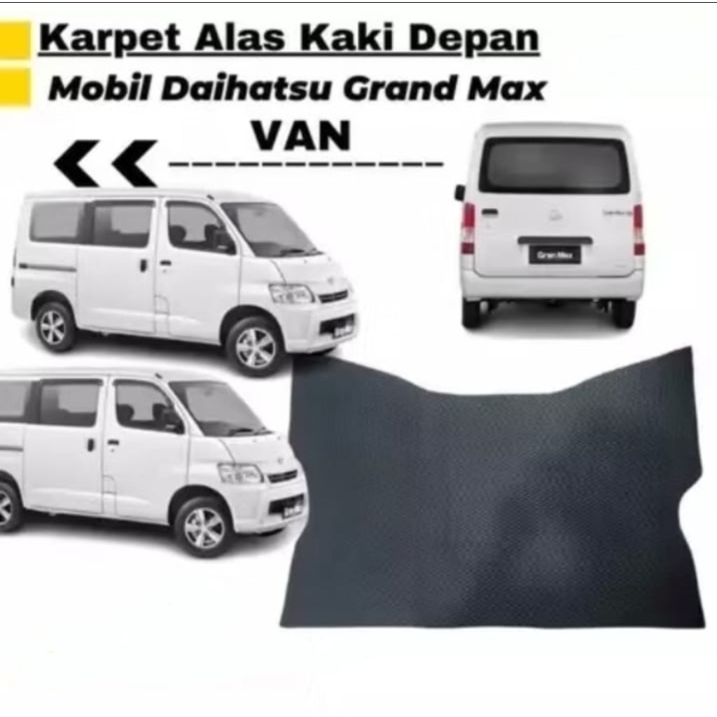 Karpet Mobil Alas Lantai Mobil Daihatsu Grand Max Alas Kabin Mobil Grand Max Blind Van Warna Hitam