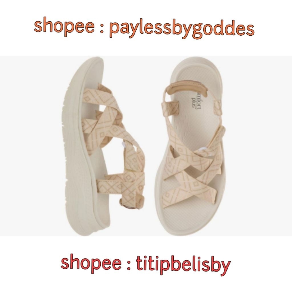 Jastip Termurah Payless by Goddes Sandal Wedges Sendal Wedge Comfort Plus
