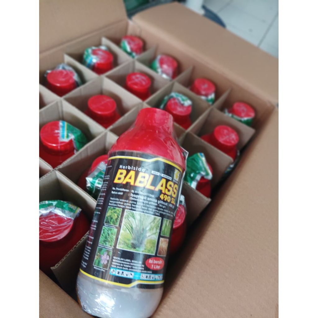 Herbisida sistemik BABLAS 490SL kemasan 1 liter racun rumput mati sampai akar 100% original