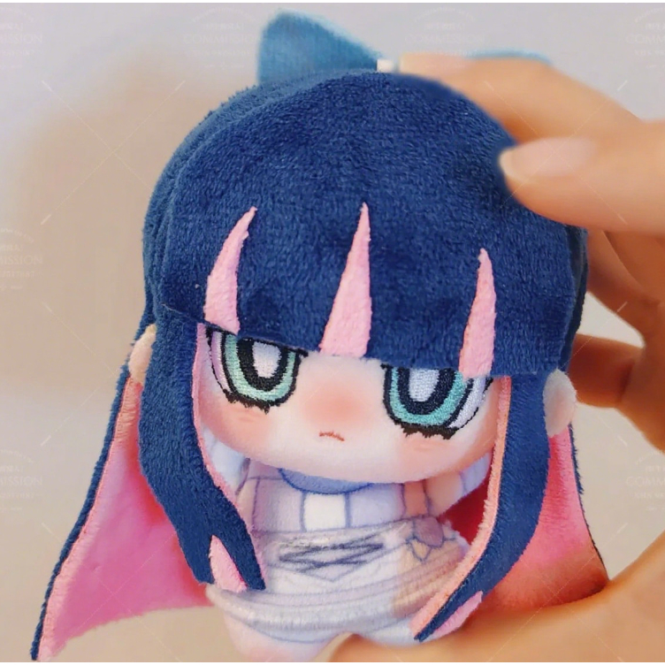 Panty & Stocking with Garterbelt Camisole Anime Fan-Made Plush Doll 10cm Printed Body doll