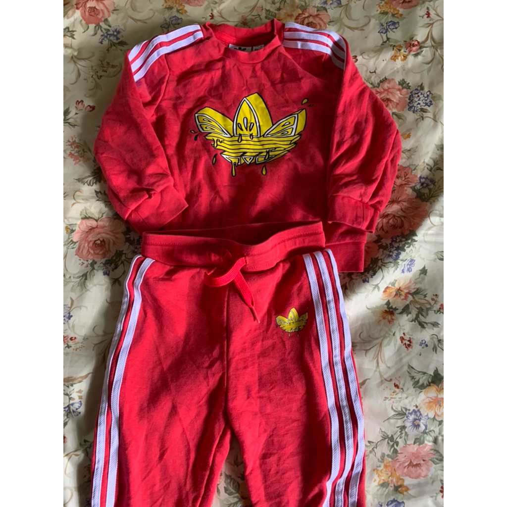 (preloved) set tractop adidas anak